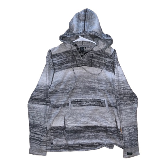 DJAB men’s hoddie 100% cotton grey pull over sweater with hood Large - Picture 3 of 7